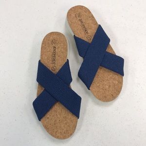 Women’s Arcopedico Pantanal Knit Crisscross Slide Sandals